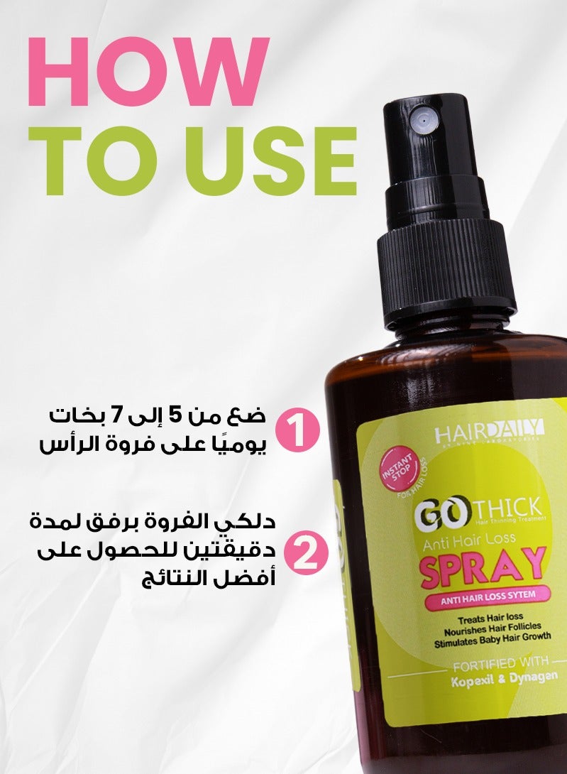 هاير دايلي جو ثيك - سبراي لعلاج تساقط الشعر الشديد والمتوسط 120مل - Image 5